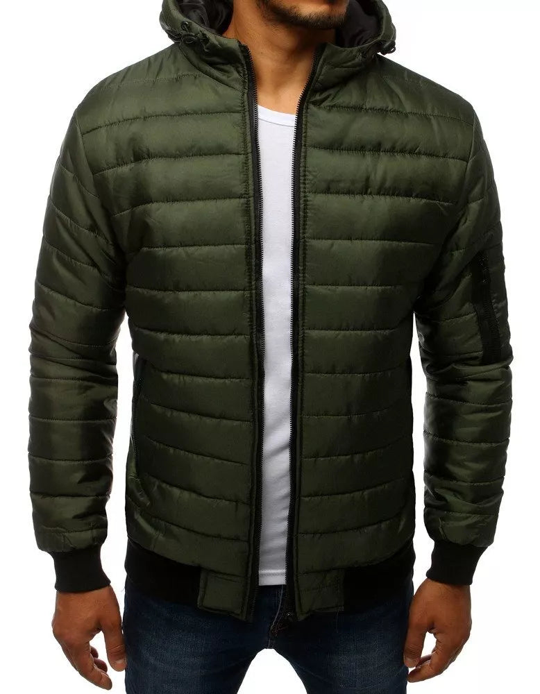 Vīriešu pavasara - rudens jaka zaļā krāsā Nosal