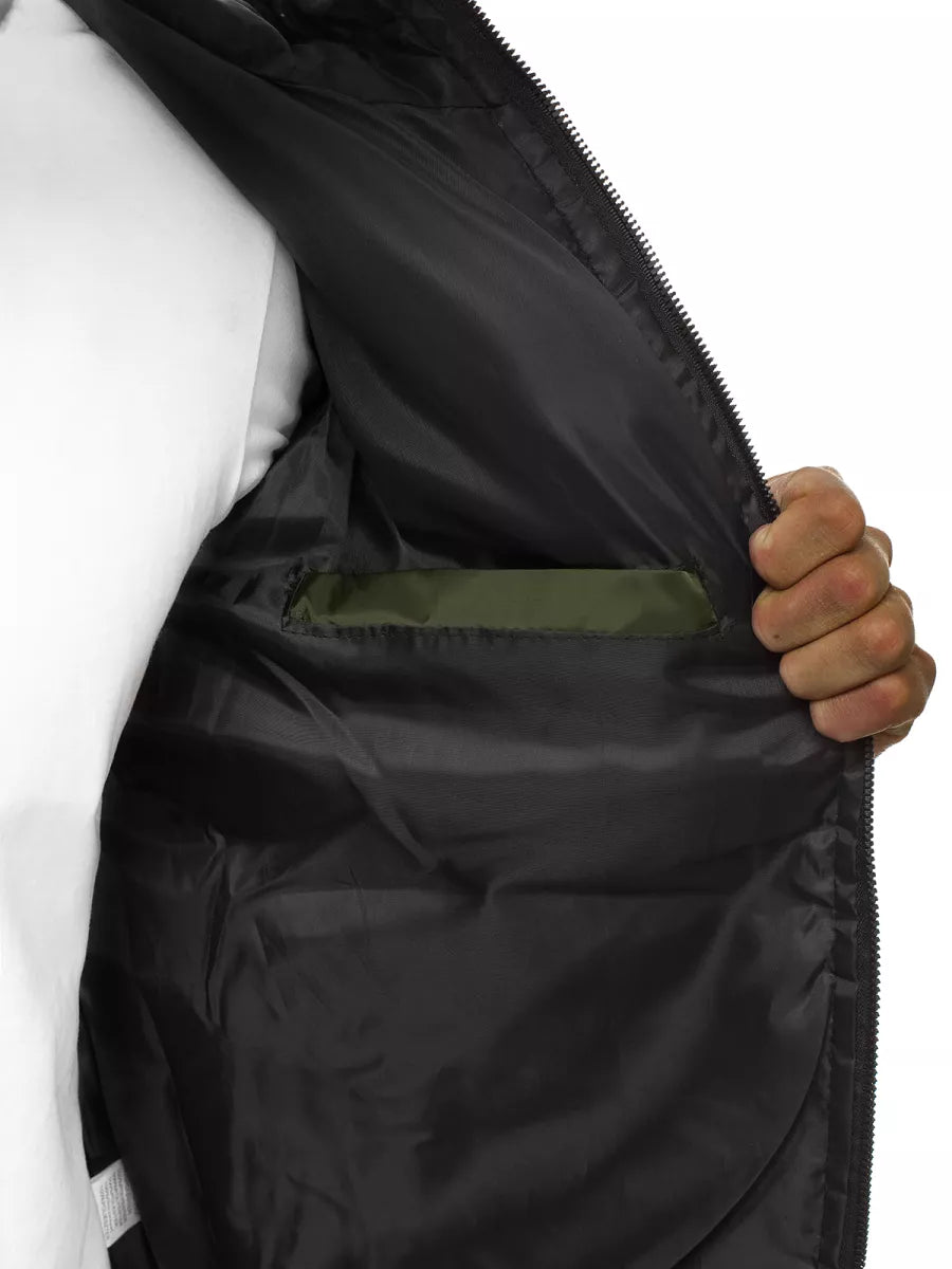 Vīriešu pavasara - rudens jaka zaļā krāsā Nosal