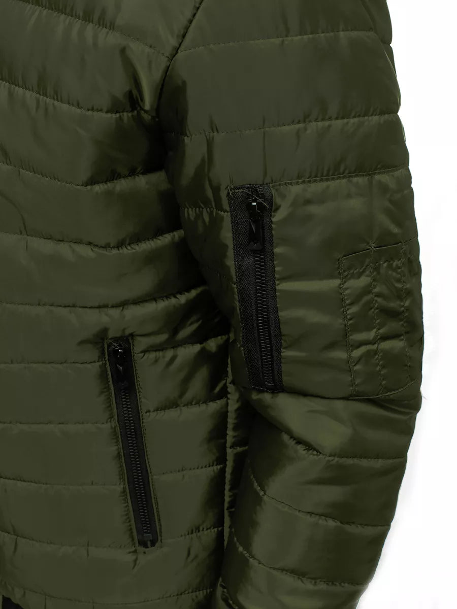 Vīriešu pavasara - rudens jaka zaļā krāsā Nosal