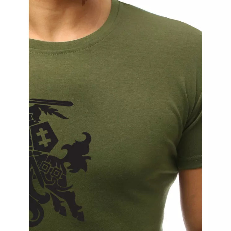 Haki krāsas vīriešu krekls VYTIS melns