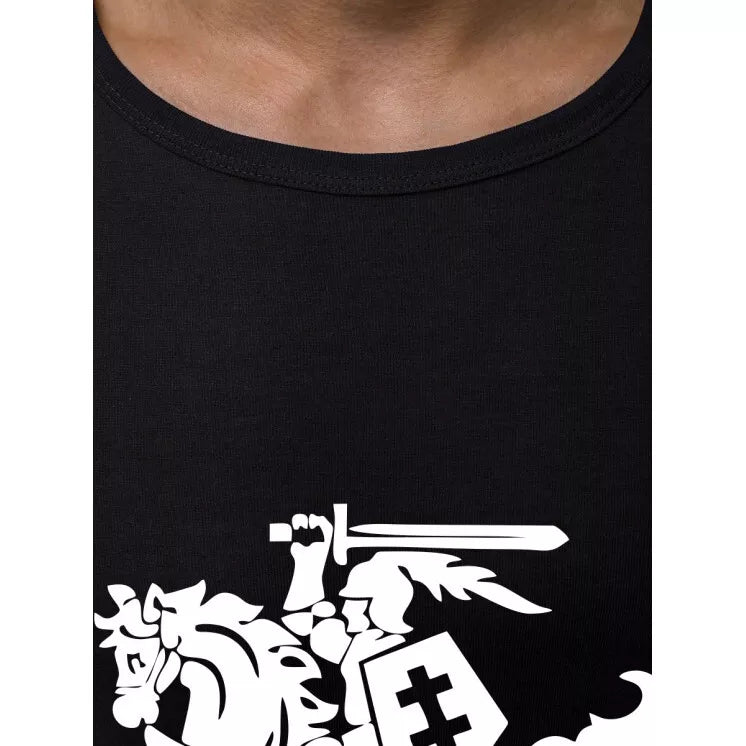 Melns vīriešu T-krekls VYTIS