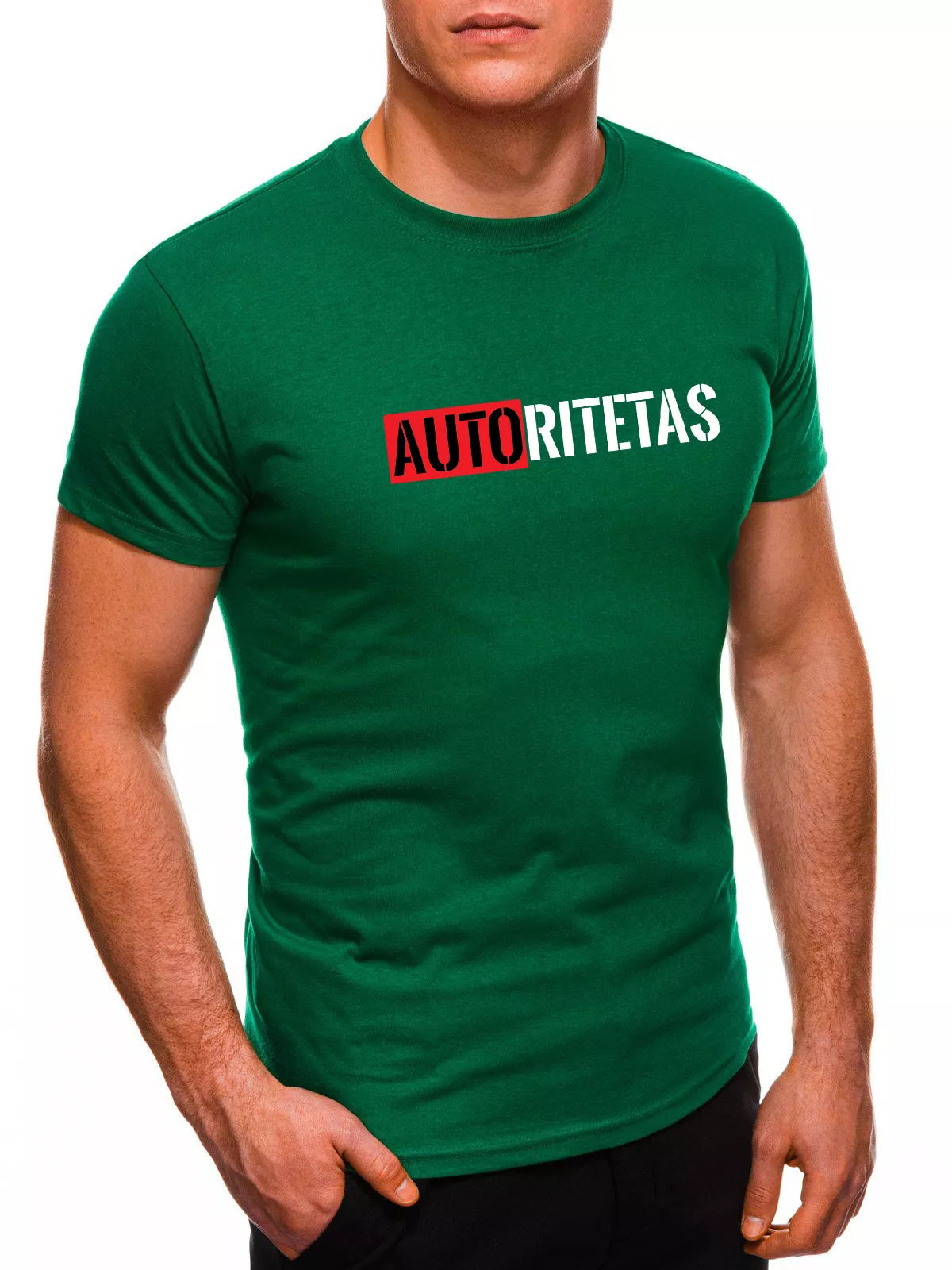 Zaļš vīriešu T-krekls Authority