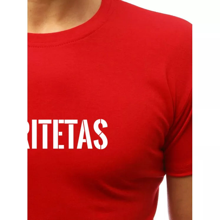 Sarkans vīriešu T-krekls Authority