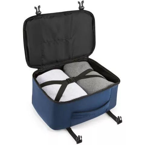 Zila ceļojumu mugursoma Lidmašīna