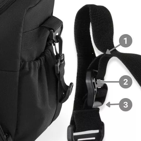 Melna bērnu ratiņu soma