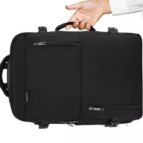 Melna tūristu ceļojumu mugursoma