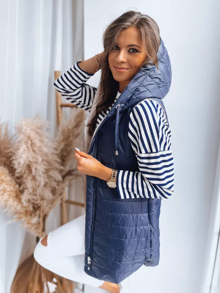 Zila divpusēja veste Melani