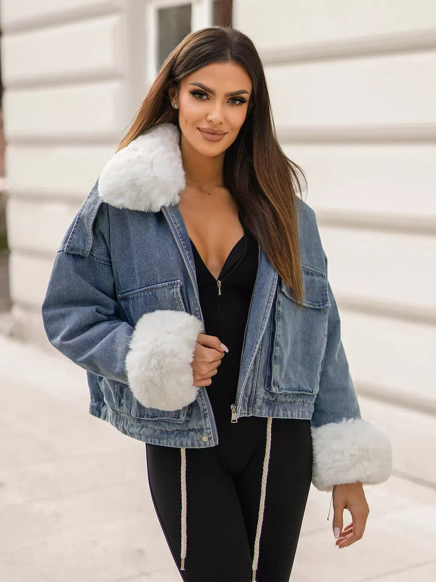 Zila džinsa jaka Alise