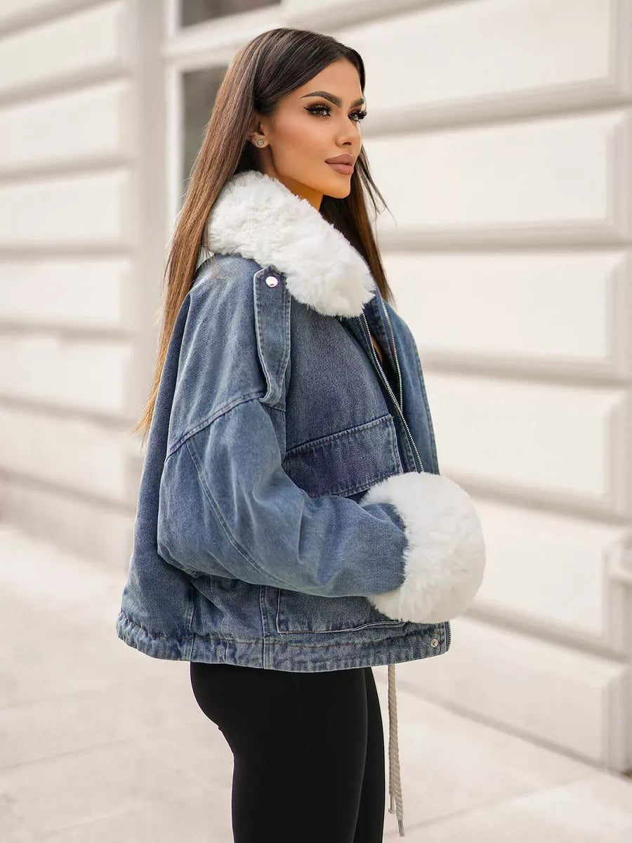 Zila džinsa jaka Alise