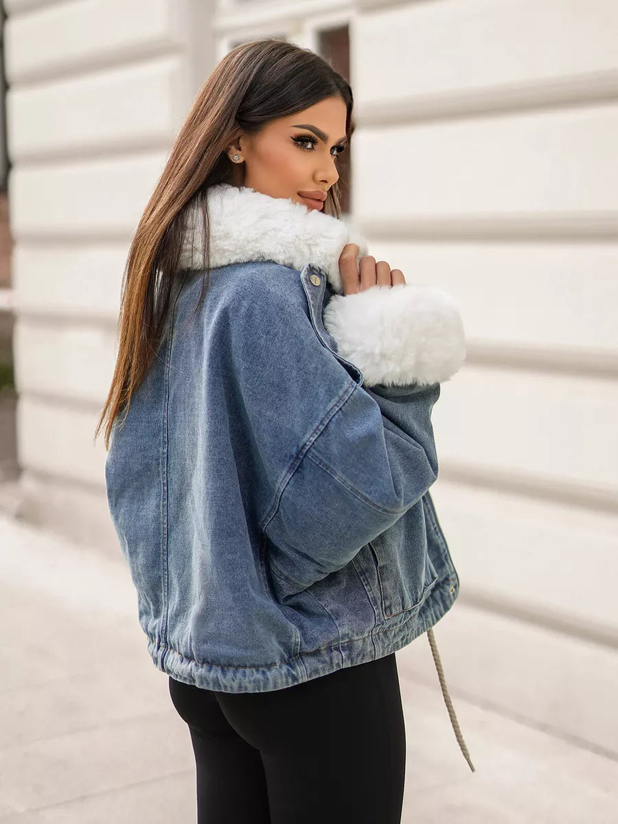 Zila džinsa jaka Alise