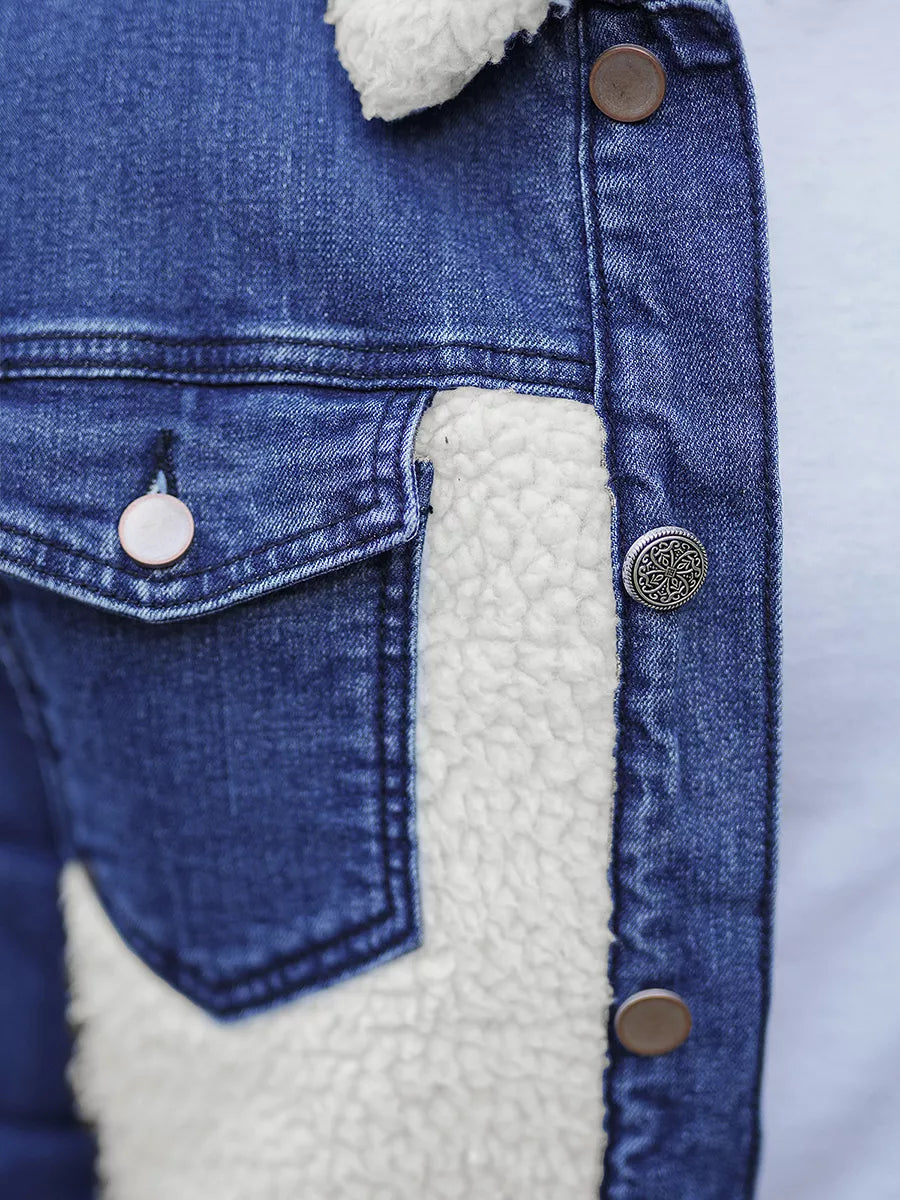 Zila džinsa jaka Biok