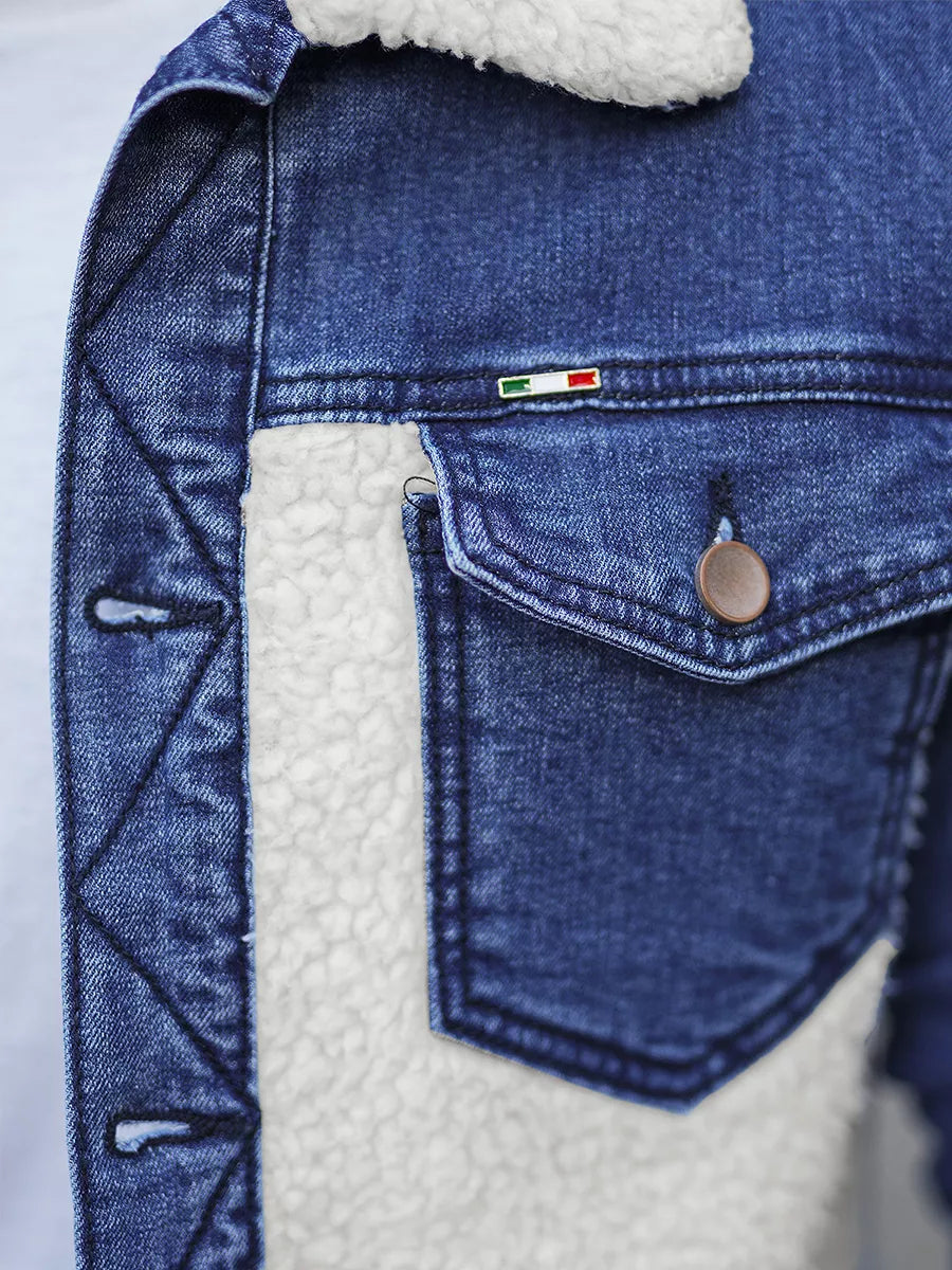 Zila džinsa jaka Biok