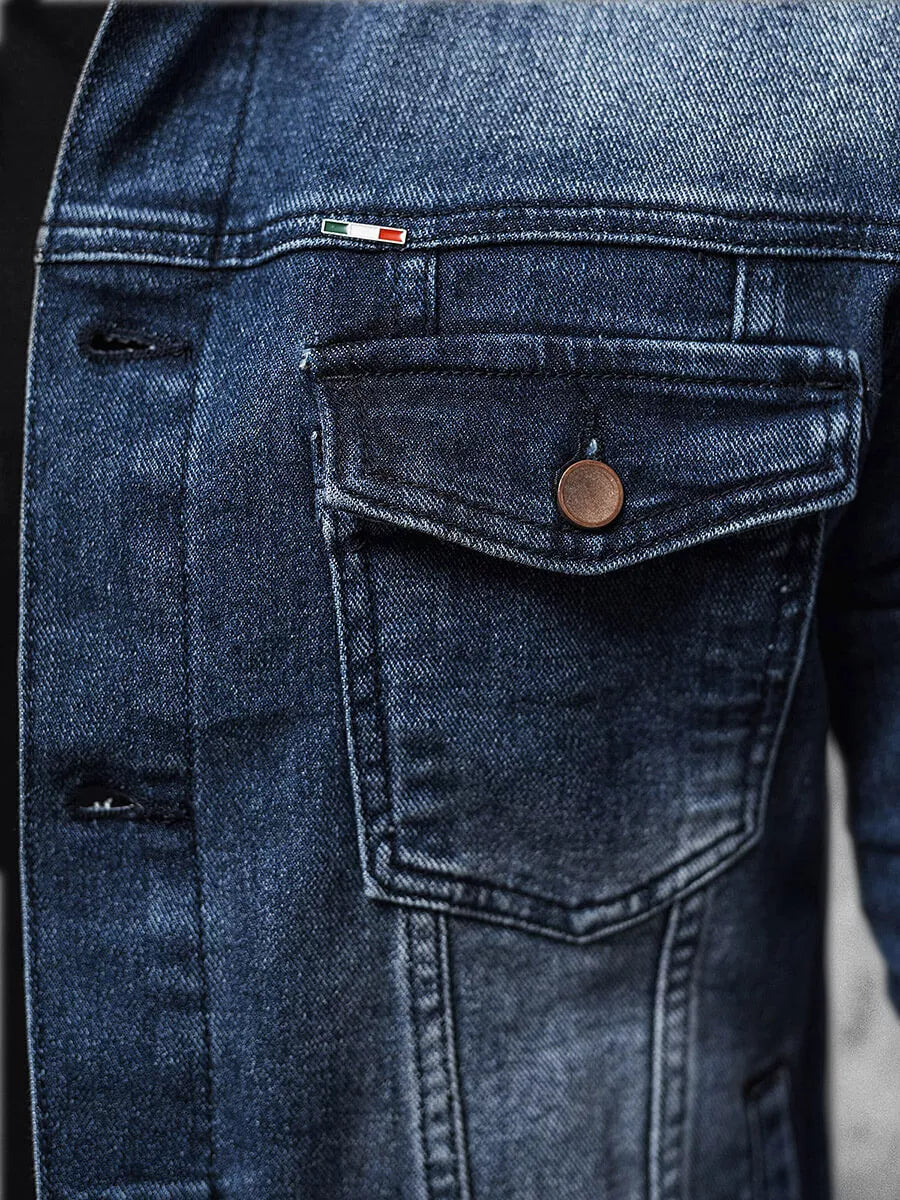 Zila džinsa jaka Roter