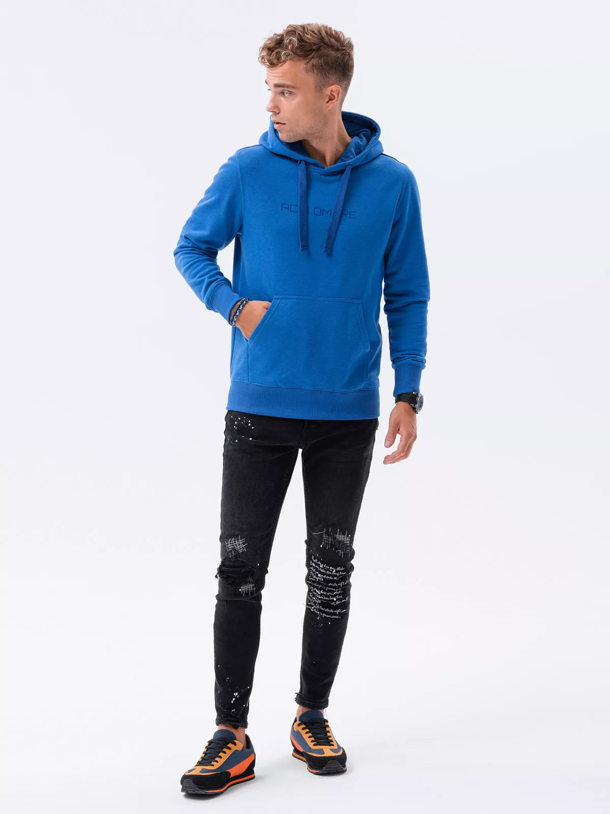 Zils vīriešu džemperis Lutol