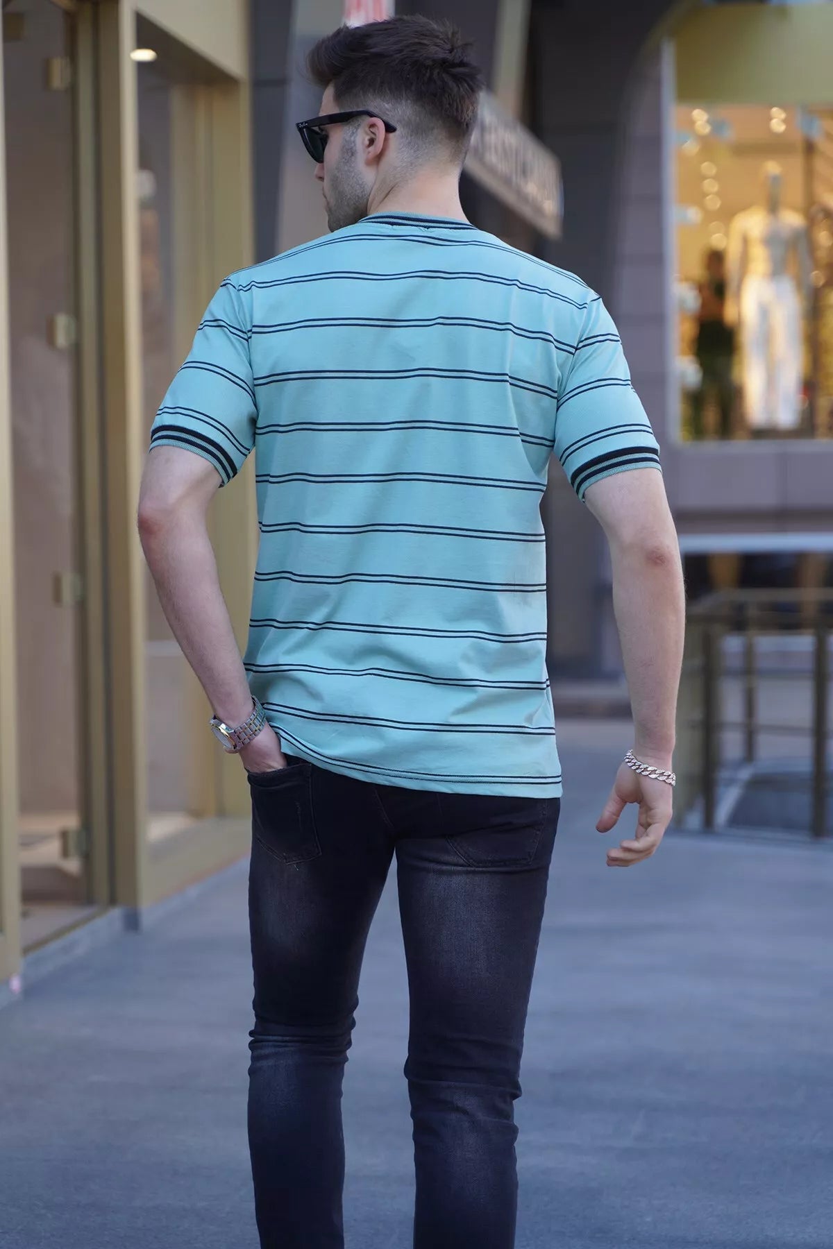 Zils vīriešu T-krekls Anomi